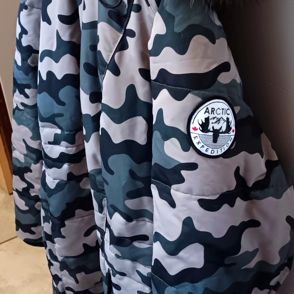 Artic expedition coat camo